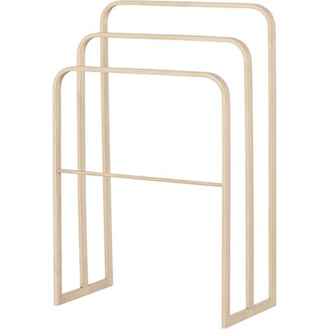 Drammen portemanteau pour serviettes, 3 tringles à vêtements whitewash. (1/5)