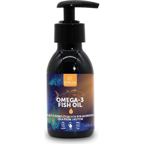 Huile de poisson TEMPTATION Oméga-3 - huile de poisson pour chiens et chats - 100 ml