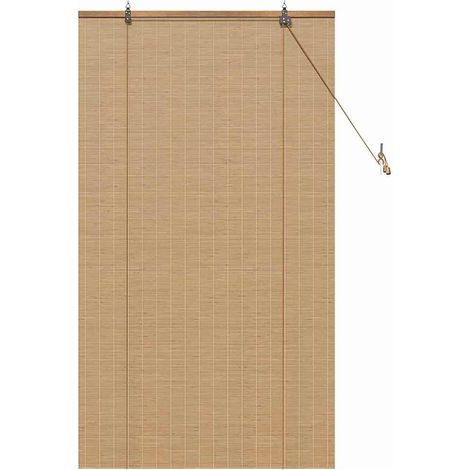 Stores et Occultants Autre Marron Clair Bambou CFW3616364 (1/5)