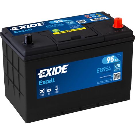 BATTERIE EXIDE EXCELL D31 12V 95AH 720A 306X173X222 +D EB954 (1/4)
