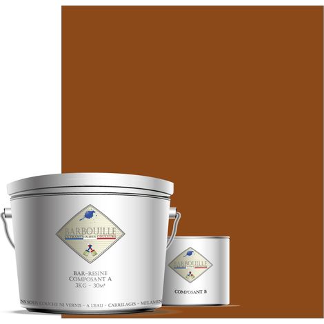Peinture résine époxy 2,5L MAT 25m² Terracotta Gredine (1/3)