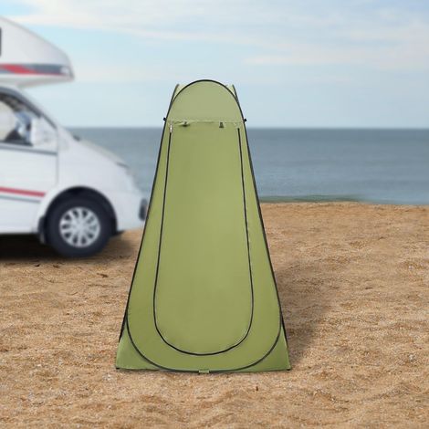 Pop-Up Duschzelt Toilettenzelt, Umkleidezelt, Tragbar Camping Duschkabine WC Zelt Mobile Umkleidekabine Outdoor Klozelt Sichtschutz Geräumiges Privatzelt Lagerzelt für Camping & Beach