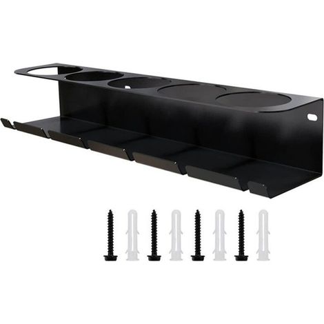 Porte-bouteilles spray et aérosol mural – Support mural polyvalent pour outils électriques, accessoires de chantier et matériel de bricolage – Design robuste et gain de place (1/5)