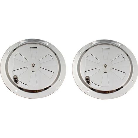 Grille Ventilation Ronde Acier Inoxydable Ouverture Réglable pour Entrée Évacuation Air