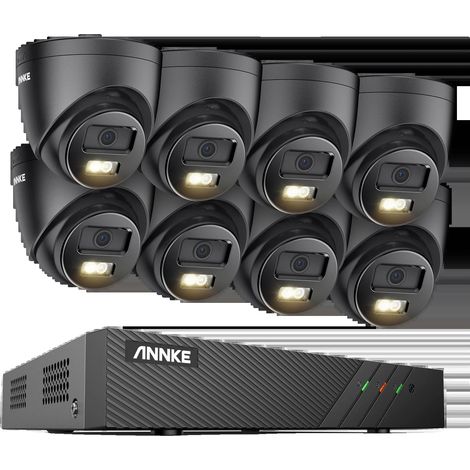 Caméra de sécurité, résolution 6MP, détection de mouvement, Caméra NVR 8CH 8Pcs, Aucun (1/2)