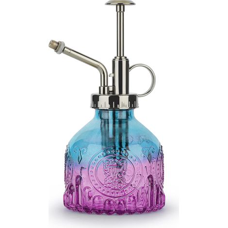 Brumisateur de plantes d'intérieur 200 ml en verre, pompe vaporisateur - Bleu violet (1/5)
