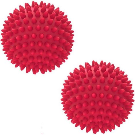 Lot de 2 balles de massage pour les pieds à picots, balles dures pour la thérapie des points de déclenchement, la réflexologie,