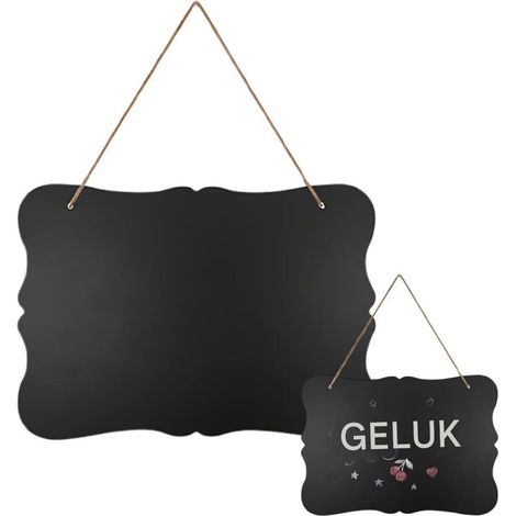Schoolbord - Berichtbord - Dubbelzijdig schoolbord - adapté pour thuis, bruiloften, restaurants, kantoren, keukens (1/5)