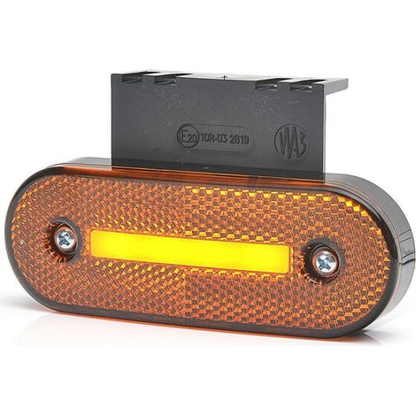 Lámpara de posición lateral LED rectangular de 12-24 V con cable Kramp LA30155 (1/5)