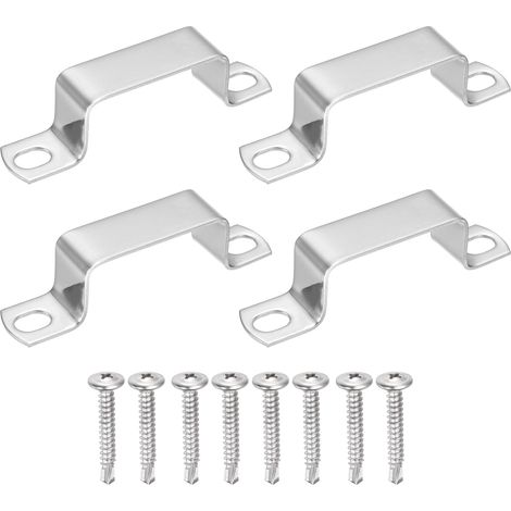 4Pcs Collier En U Pour Tube Carré 50x25mm Support En Forme De U (1/5)