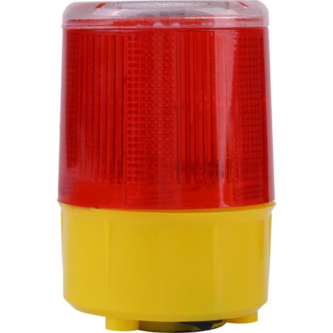 Lampe de secours solaire LED rouge clignotante, alarme de signalisation pour route, bateau, chantier, éclairage d'urgence étanche, 1 pièce, usage extérieur (1/5)
