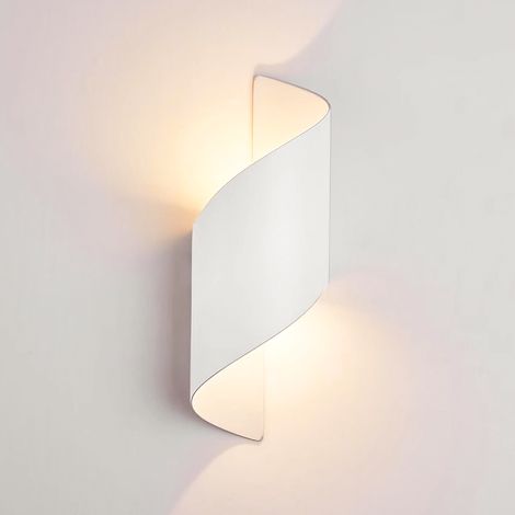 Applique de Jardin LED intérieure/extérieure, IP65 Étanche, Lumière Murale Lumière Chaude Lumières Décoratives, murale en Métal, Spirale (1/5)