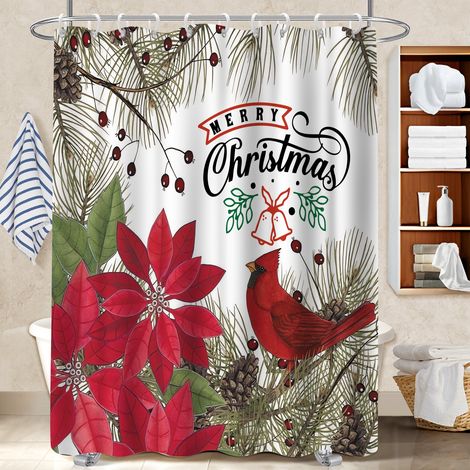 Voile de douche fluide en polyester 180x180 original voile de douche pour mobi (1/5)