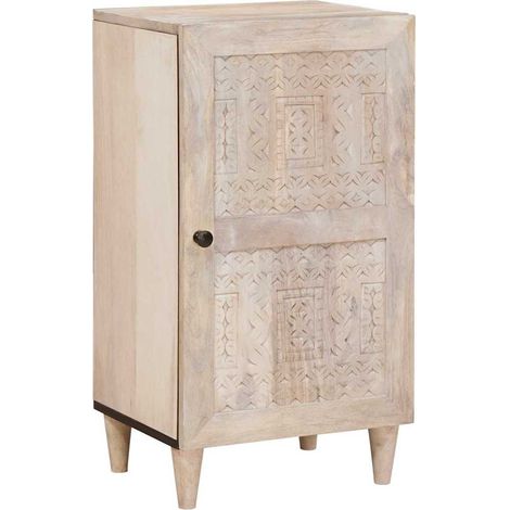 Aparador Blanco Blanqueado 40 x 33 x 75 cm vidaXL