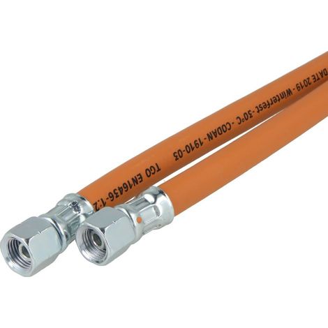 Conduite souple haute pression G 3/8 x G 3/8 LH-écrou x 5000 mm