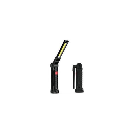 Lampe torche rechargeable SMD+COB avec base magnétique, 5 modes d'éclairage pour le camping, le garage, les situations d'urgence et plus encore (grand format, lot de 2) (1/5)