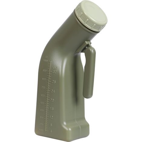 Male Portable Urinal 1000ml Plastic Urine Bottle Pee Bedpans Urinal Toliet Urinal with Screw Cap for Bed Car (1/5)