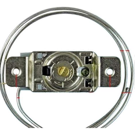 Thermostat de réfrigérateur WPF25, sonde de contrôle de température de congélateur à montage latéral 2 broches ( ) (1/5)