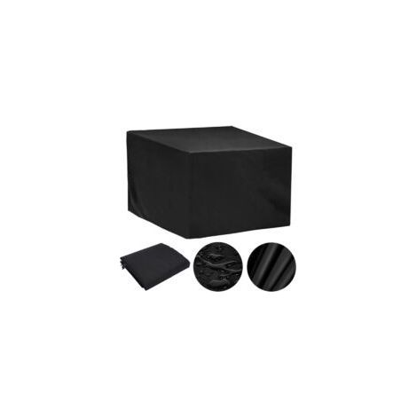 LAN Outdoor Gartenmöbelabdeckung 80x80x80cm Oxford Wasserdicht Winddicht Anti-UV Gartentischabdeckung (Schwarz) (1/5)