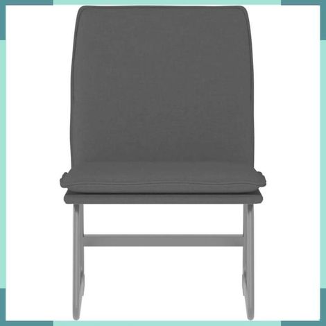 351314 Chaise longue Noir 52x75x76 cm Tissu (1/5)