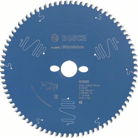 Bosch Kreissägeblatt Expert for Aluminium für Kapp- und Gehrungssägen 254 x 30 x 2,8 80 - 2608644112 (1/10)