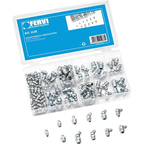 COFFRET DE 110 RACCORD GRAISSE GRAISSEUR M6 M8 M10 0176