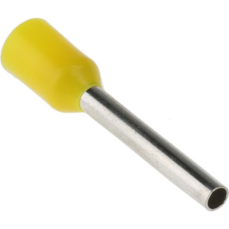 Embout à sertir 1mm², Jaune, longueur 12mm (1/3)