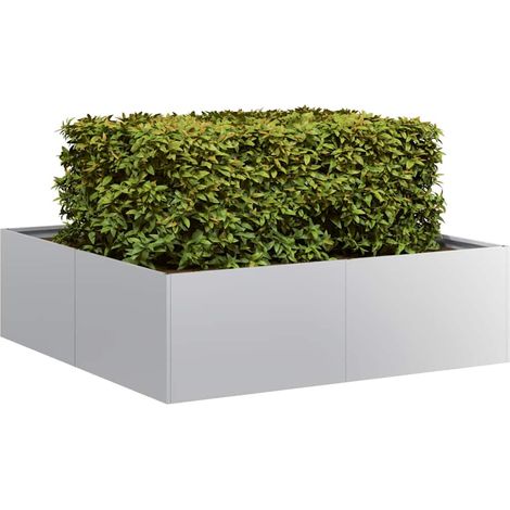 Pflanzkübel 100x100x30 cm Verzinkter Stahl