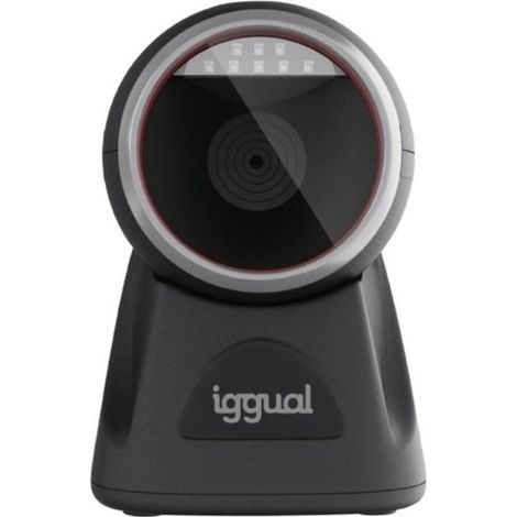 iggual L2DUSB-S-AX Lector de códigos de barras 1D 2D CMOS USB IP52 Fijo, Negro (1/2)