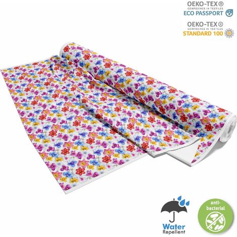Outdoor dekostoffe oxford - Motiv Bunte Blumen DX18059 (1/5)