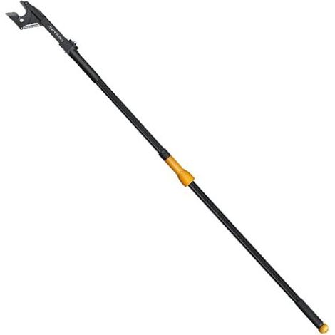 Fiskars Svettatoio a Incudine per Legno Secco e Duro, Non Telescopico, Angolo di Taglio Regolabile Fino a 260°, Lama in Acciaio e Manico in Alluminio, Lunghezza: 1,61 m, Nero/Arancione, UP53, 1000597 (1/4)