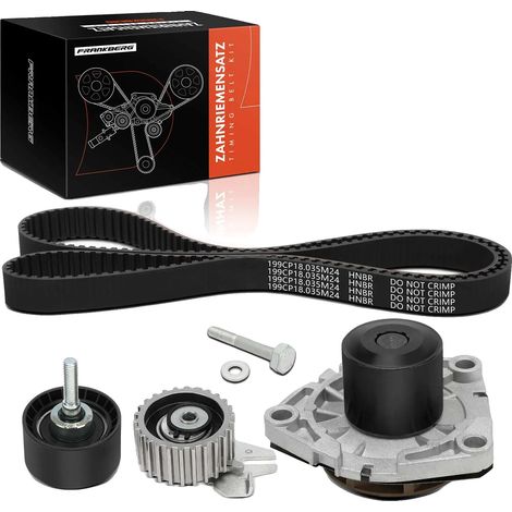 Kit cinghia di distribuzione con pompa dell'acqua, lunghezza 1598,97 mm, larghezza 24 mm, 1 cinghia, 199 denti, profilo dentato arrotondato (1/5)