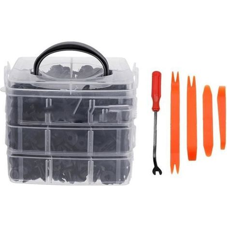 620pcs Rivet Clips Plastique, Rivet Plastique Fixation de Protection, Clips Voiture Universel pour Auto Voitures Panneaux de Portes (1/4)