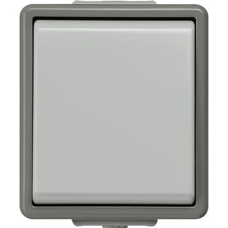 Interrupteur d'éclairage série Delta IP44 Gris ( Prix pour 1 ) (1/3)