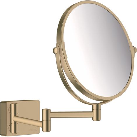 Hansgrohe AddStoris - Specchietto cosmetico a parete, color bronzo spazzolato 41791140 (1/2)