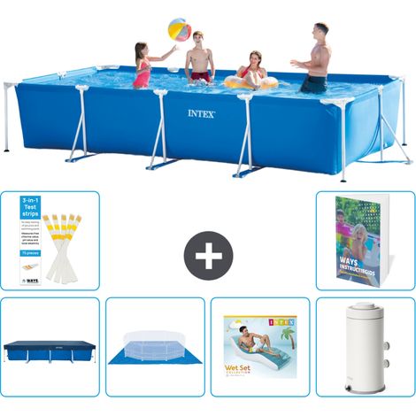 Rechteckiger Frame Pool - 450x220x84 cm - 7-teilig S148
