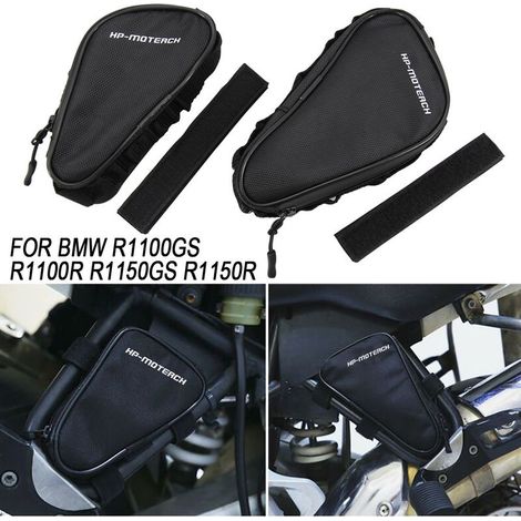 Motorradzubehör für BMW R1100GS und R1150R: wasserdichte Tasche für Rahmen und Stoßstange. (1/4)