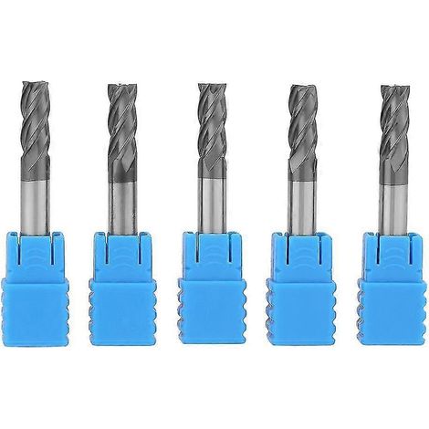 Stück 4-schneidige Hartmetall-Schaftfräser für CNC-Fräsen, CNC-Rotationsfräser, 6 mm Durchmesser x 50 mm Länge (1/5)