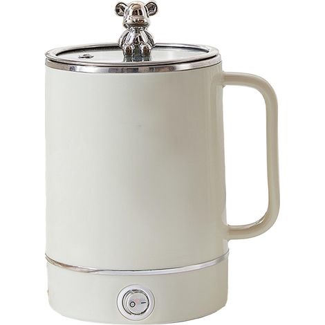 Bouilloire électrique en acier inoxydable, petite et portable pour bureau, maison, voyage, prise AU 220V, version mécanique (1/5)