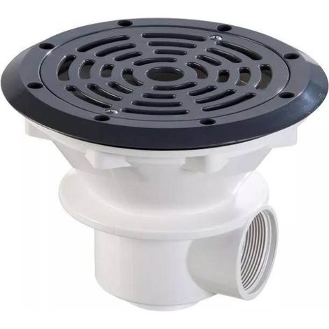 Astral – Bonde de piscine Ø210 mm – Gris anthracite – Corps en ABS pour liner et béton – Débit max 11 m³/h – Grille anti-UV (1/6)