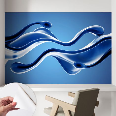 Papier peint adhésif décoratif pour salon chambre et cuisine Facile à poser avec colle Légèreté abstraite 104x70 cm (1/5)
