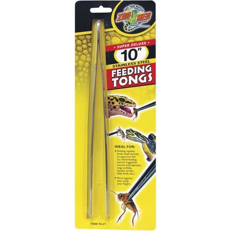feeding tongs zoomed feeding tongs Edelstahl 25 cm