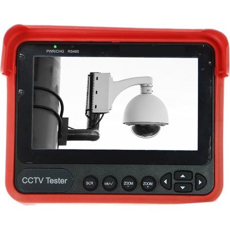 Testeur de vidéosurveillance prenant en charge la caméra IP Testeur De Vidéosurveillance 4.3 Pouces, 5mp HD, Prise En Charge Analogique CVBS/CVI/TVI/AHD, Test D'adaptation Automatique, Moniteur De Cam (1/5)