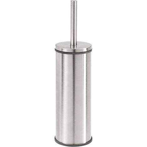 Brosse WC et Support en Acier Inoxydable, chromé, 9,3 x 35,6 x 9,3 cm, Acier Inoxydable Polypropylène (PP), Acier Inoxydable Poli., 9.3 x 35.6 x 9.3 cm (1/3)