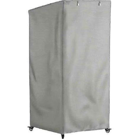Housse de protection robuste pour abri de chat d'extérieur avec fermeture éclair latérale, idéale pour protéger votre chaton sur une terrasse ou un balcon. (1/5)
