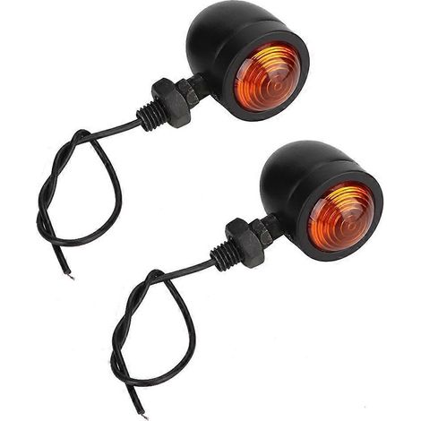 Clignotants métalliques rétro pour motos