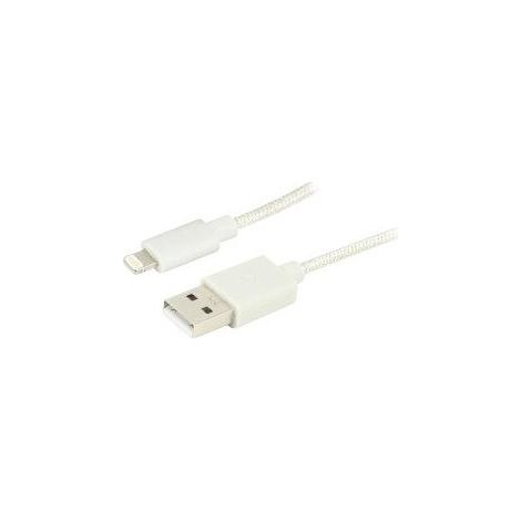 Ewent EW1277 Lightning-Kabel 1 m Schwarz, Weiß (1/3)