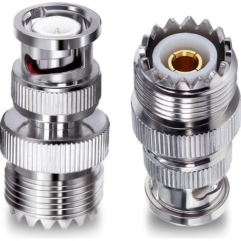 BNC mâle vers UHF PL259 Femelle Adaptateur coaxial RF SO239 Femelle Jack vers BNC mâle connecteur coaxial pour câble d'extension (1/5)