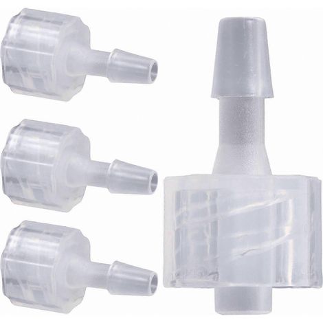 Lot de 8 adaptateurs Luer Lock, raccords de tuyau en plastique PP avec filetage interne pour tubes à aiguilles, raccords de tuyauterie industriels légers et flexibles (1/2)