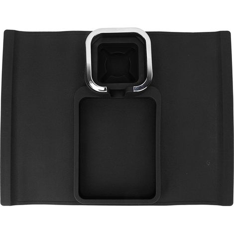 Porte-gobelet ergonomique multifonction en silicone pour canapé, avec base antidérapante, idéal pour les accoudoirs de canapé et de bureau (noir). (1/5)